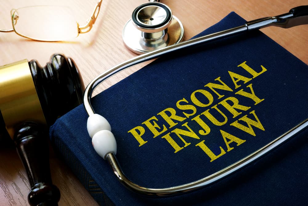 Personal Injury Law Book on table